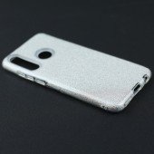 Чехол Silicone 3in1 Блёстки для Huawei P Smart 2019 Silver