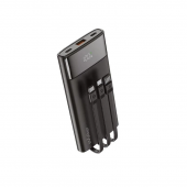 Додаткова батарея WALKER WB-615 10000mAh LCD+cable USB,TC,LT Black