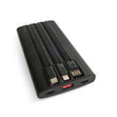 Додаткова батарея WALKER WB-615 10000mAh LCD+cable USB,TC,LT Black