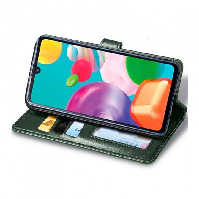 Чехол-книжка GETMAN Gallant for Samsung A12/ M12 Green-1