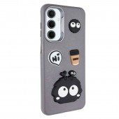 Чохол TPU Leather Toys для Samsung Galaxy A15 4G/5G / M15 5G (Monster / Grey) Чохол TPU Leather Toys для Samsung Galaxy A15 4G/5G / M15 5G (Monster / Grey)