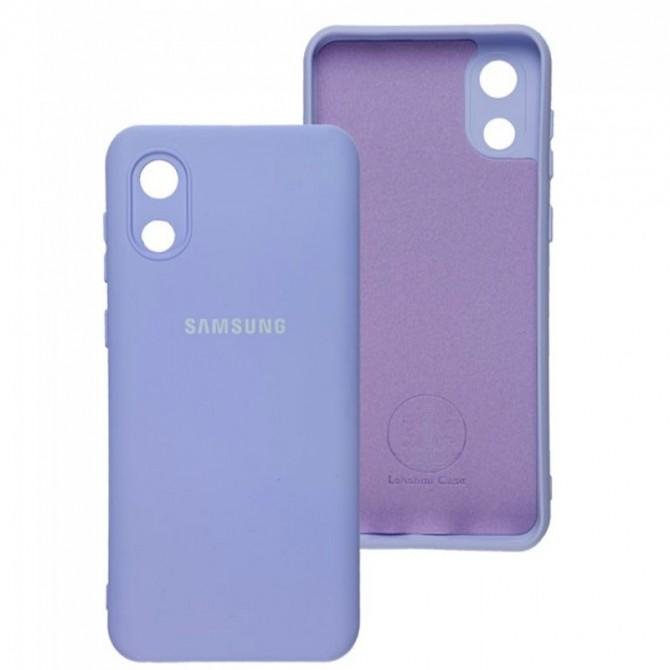 Чохол Original Soft Case Samsung A032 Galaxy A03 Core Бузковий FULL
