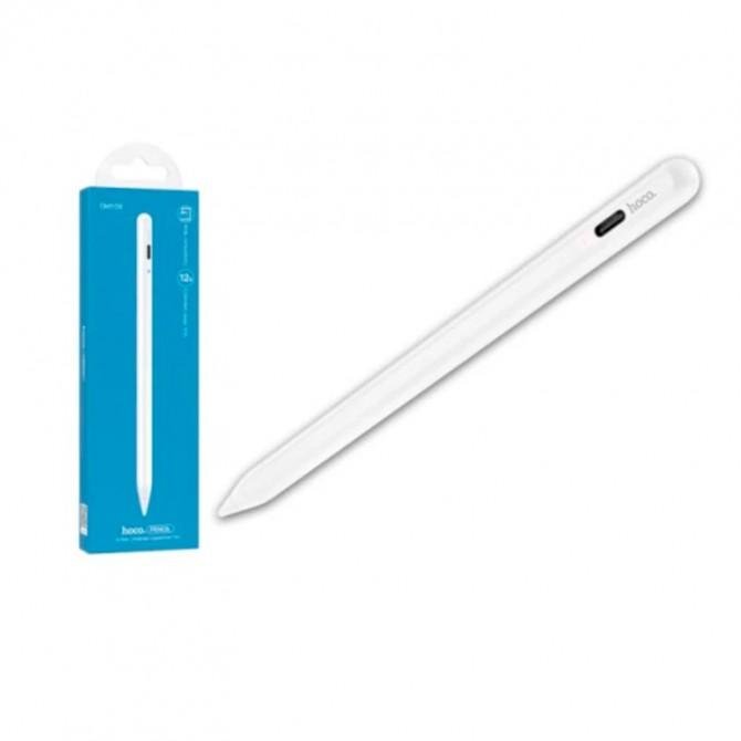 Стілус Hoco GM109 Smooth series active capacitive Pen White-1