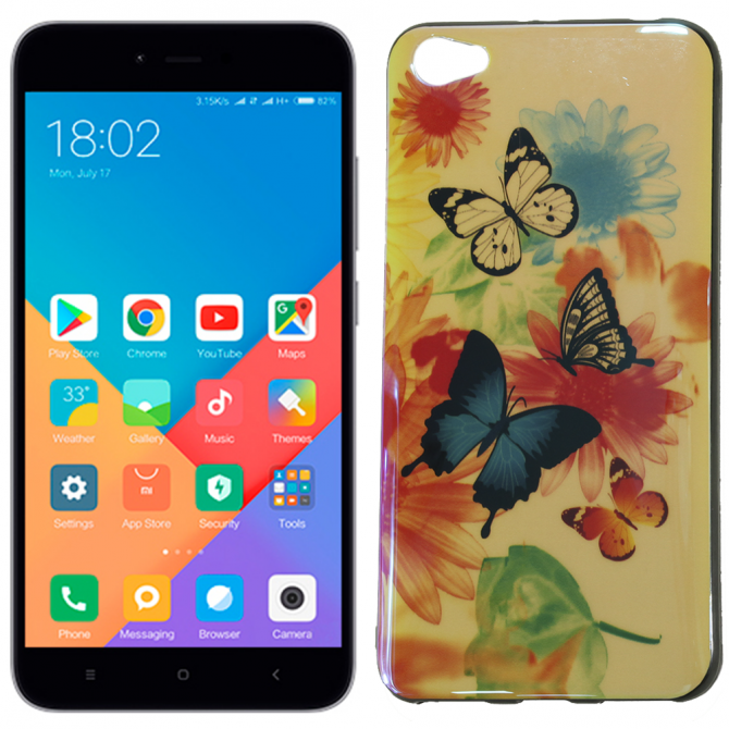 Чехол U-Like Picture series для Xiaomi Redmi Note 5a Butterfly