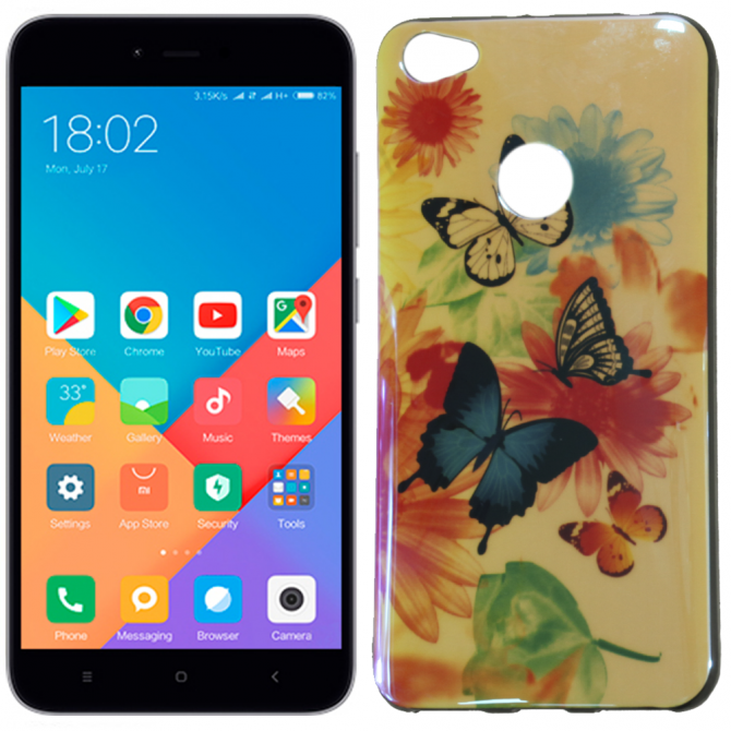 Чехол U-Like Picture series для Xiaomi Redmi Note 5a Prime Butterfly