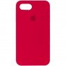 Оригинальный силиконовый чехол для iPhone 7/8 Темно Красный FULL