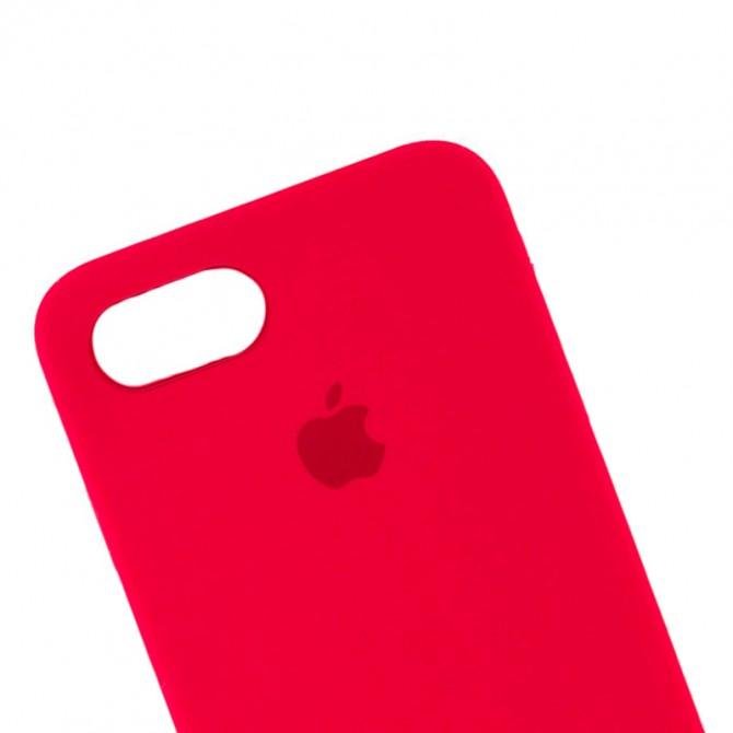 Оригинальный силиконовый чехол для iPhone 7/8 Темно Красный FULL-2