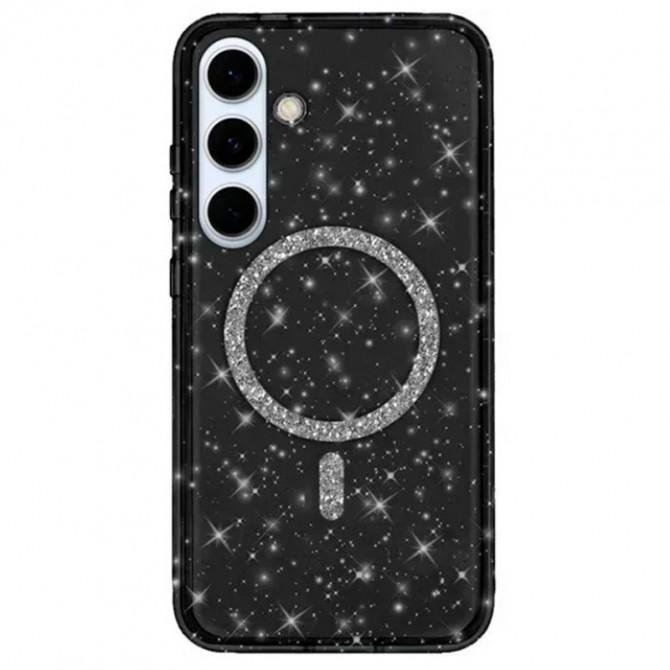 Чохол TPU Eclipse Sparkle (MagFit) для Samsung Galaxy S24 Plus/ S25 Plus Чорний