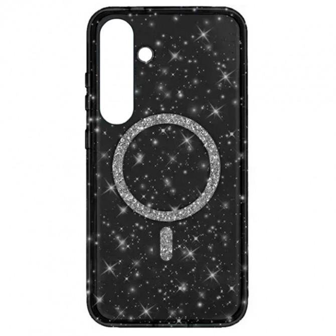 Чохол TPU Eclipse Sparkle (MagFit) для Samsung Galaxy S24 Plus/ S25 Plus Чорний-1