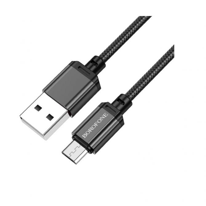 Кабель USB Borofone BX87 Sharp MicroUSB Black 2m