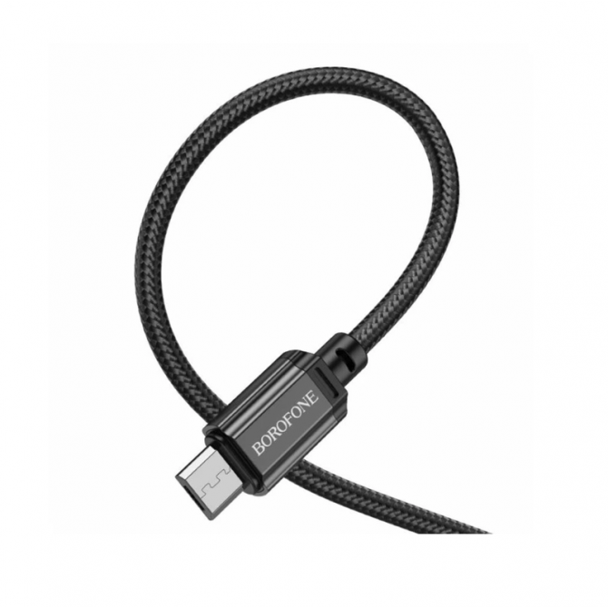 Кабель USB Borofone BX87 Sharp MicroUSB Black 2m-2