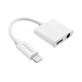 Адаптер Borofone BV12 Lightning to 3.5 Digital audio converter White