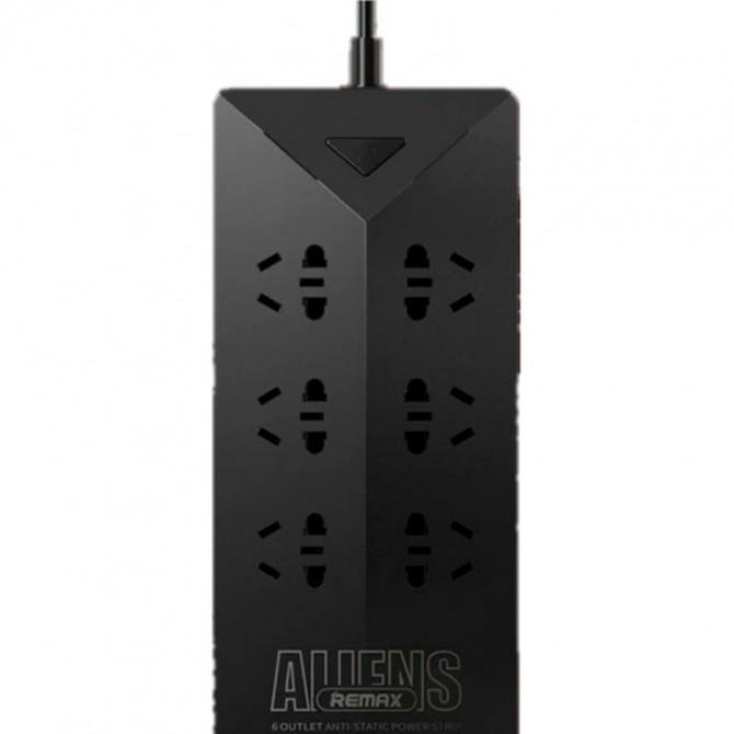 Сетевой фильтр Remax (OR) RU-S4 6 розетки + 5 USB Black 1.8m