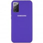 Чехол Original Soft Case Samsung Note 20 Темно Фиолетовый FULL