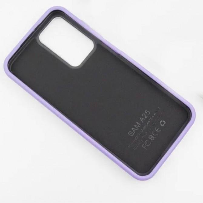 Кожаный чехол Leather Case Metal Buttons для Samsung Galaxy S23 FE Light Purple-1