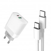 МЗП XO L64 PD 18W/1 USB+1 USB-C White МЗП XO L64 PD 18W/1 USB+1 USB-C White