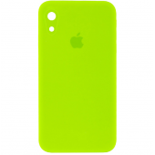 Силіконовий чохол для iPhone Xr Неоново Зелений FULL (SQUARE SHAPE) Силіконовий чохол для iPhone Xr Неоново Зелений FULL (SQUARE SHAPE)