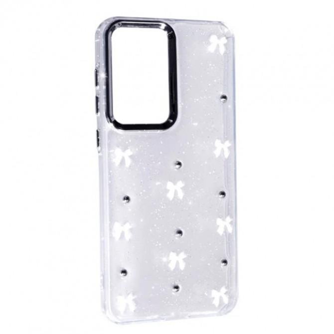 Чехол-накладка GLUE CASE HIT Samsung S25 FE White Bows