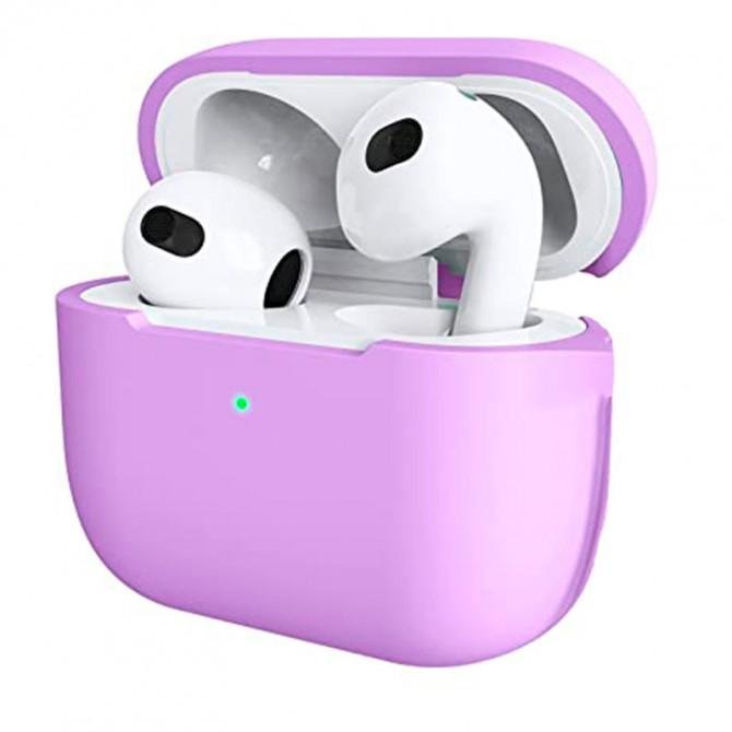 Чохол U-Like Silicone Protective Case For Airpods 3 Slim Lilac