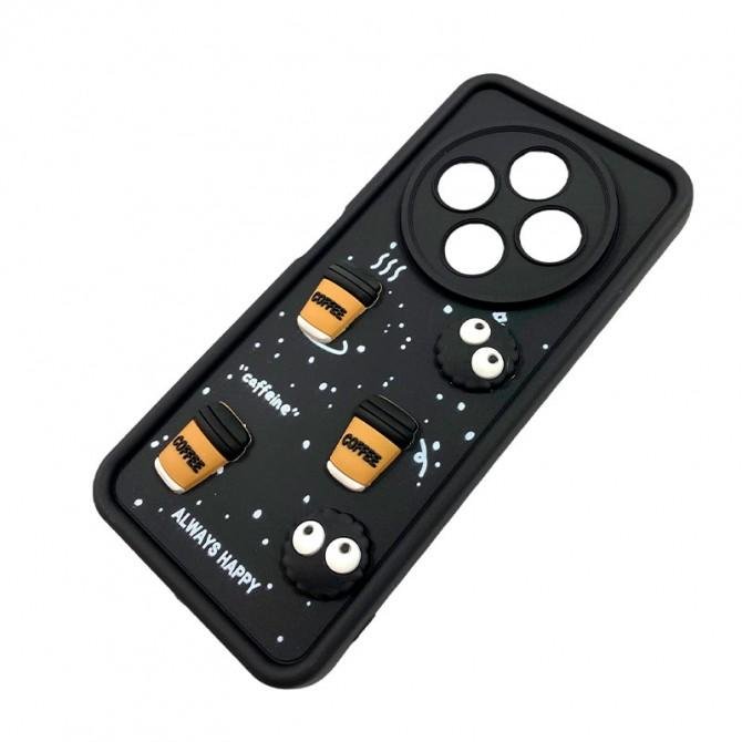 Чехол TPU Toys Case для Xiaomi Redmi 14C/ Poco C75 4G (Black / Always Happy)-1