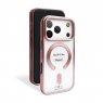 Силиконовый чехол SHINING with MagSafe для iPhone 17 Pro Розовый