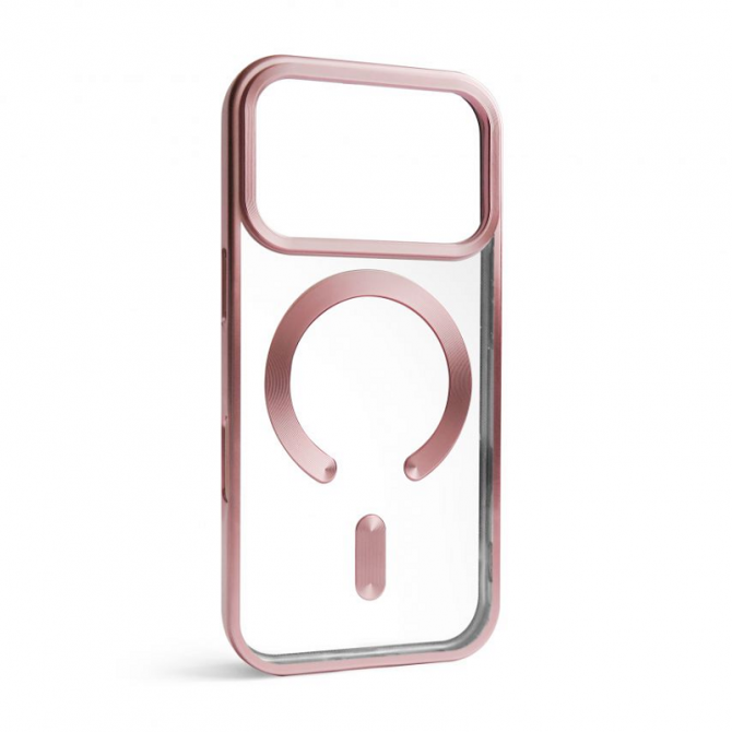 Силиконовый чехол SHINING with MagSafe для iPhone 17 Pro Розовый-1