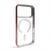 Силиконовый чехол SHINING with MagSafe для iPhone 17 Pro Розовый