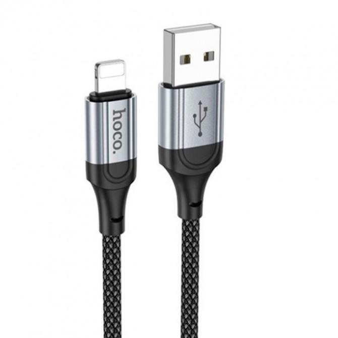 USB Кабель Hoco X102 Fresh Lightning Black 1m-1
