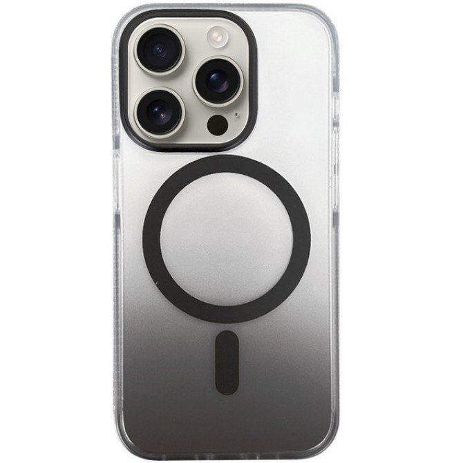 Чехол TPU+PC Shadow with MagSafe для Apple iPhone 15 Pro Max (6.7") Black