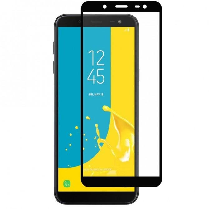 Защитное стекло для SAMSUNG J600 Galaxy J6 (2018) (0.3 мм, 2.5D, с чёрным Silk Screen покрытием)-1