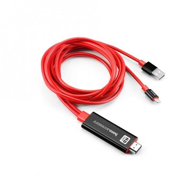 Кабель Hoco UA4 HDMI Lightning/USB Черный-1