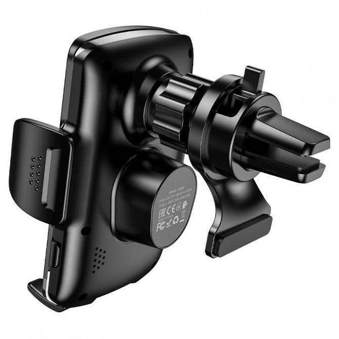 Холдер Hoco CA84 Black (Wireless Charger 5-15W)-1