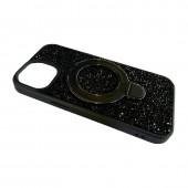 Чехол-накладка Diamond with stand back для iPhone 14 Pro Black