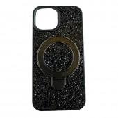 Чехол-накладка Diamond with stand back для iPhone 14 Pro Max Black