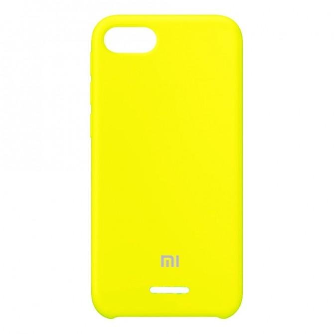 Чехол Soft Case для Xiaomi Redmi 6a Ярко жёлтый-1