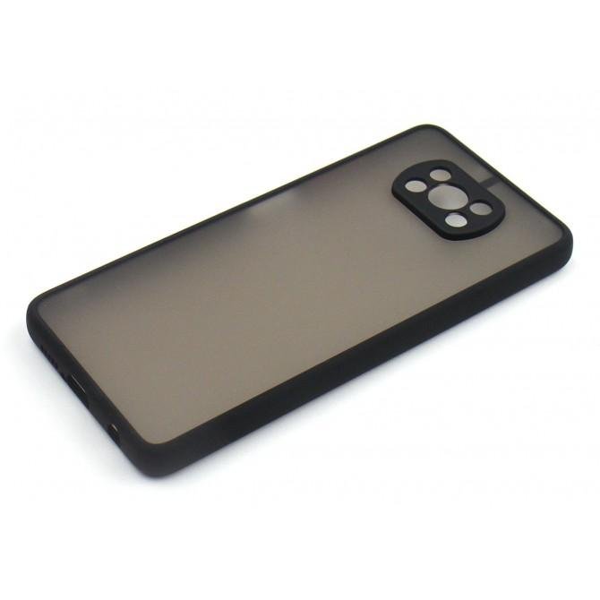 Чехол MATT CASE Xiaomi Poco X3 Черный-3