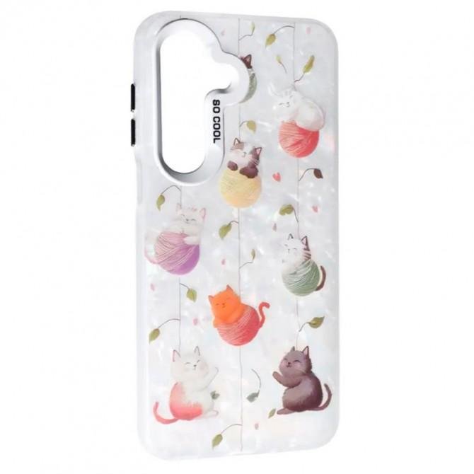 Чохол-накладка PC Soft Milk для Samsung A17 Cat with threads