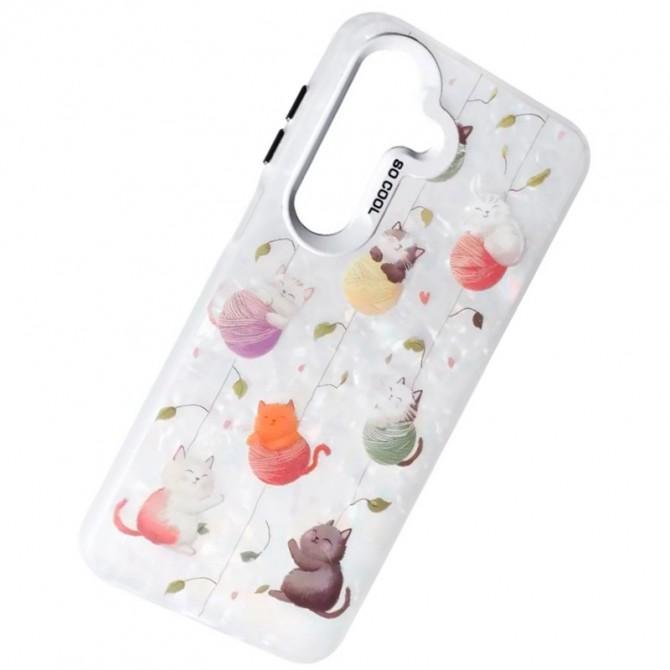 Чохол-накладка PC Soft Milk для Samsung A17 Cat with threads-2