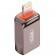 Перехідник XO OTG NB281A Lightning to USB Zinc Alloy Grey