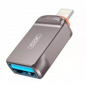 Переходник XO OTG NB281A Lightning to USB Zinc Alloy Grey Переходник XO OTG NB281A Lightning to USB Zinc Alloy Grey
