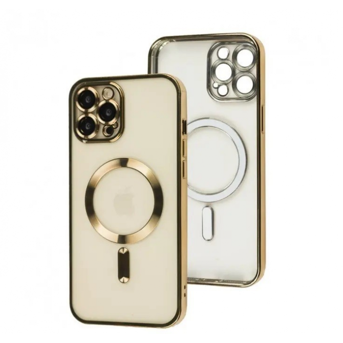 Силиконовый чехол SHINING with MagSafe для iPhone 11 Pro Max Золотой