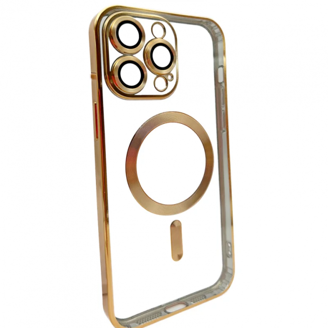 Силиконовый чехол SHINING with MagSafe для iPhone 11 Pro Max Золотой-1