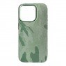 Кожаный чехол Camo with MagSafe для iPhone 15 Pro Max Pine Green