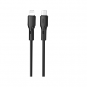 Кабель XO NBQ231A PD Rock series Type-C to Lightning 27W 1m Black Кабель XO NBQ231A PD Rock series Type-C to Lightning 27W 1m Black