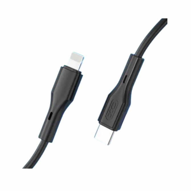 Кабель XO NBQ231A PD Rock series Type-C to Lightning 27W 1m Black-1