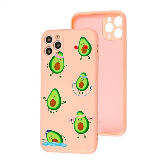 Чохол Funny Animals series для iPhone 11 Pro Pink Sand Avocado