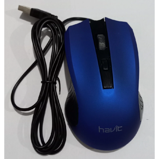 Мышь Havit HV-MS752 USB, black/blue-1