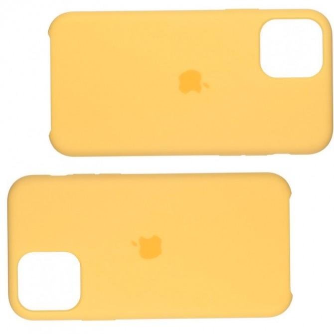 Оригинальный силиконовый чехол для iPhone 12 /12 Pro Желтый-2