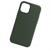 Оригинальный силиконовый чехол для iPhone 13 Pro Max Темно Зеленый FULL (без лого)