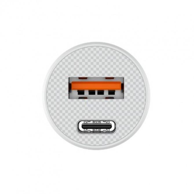 Автомобильное зарядное устройство Havit HV-CC2022 USB+Type-C 20W Белый-1